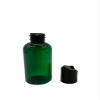 Natural Farms 2 oz Green Boston Bottles - 24 Pack Black Smooth Disc Caps view 3