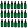 Natural Farms 2 oz Plastic Green Boston Bottles - 24 Pack Black Fine Mist Sprayers view 1
