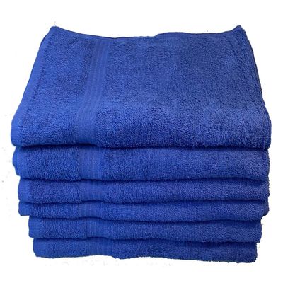 Towel Supercenter 16X27 Salon Hand Towels Colors (12Pack-24Pack-36Pack- 60Pack-120Pack) 100% Cotton for Hair Salons, Nail Salons, Tanning Salons, Golf Course (Royal Blue, 24)