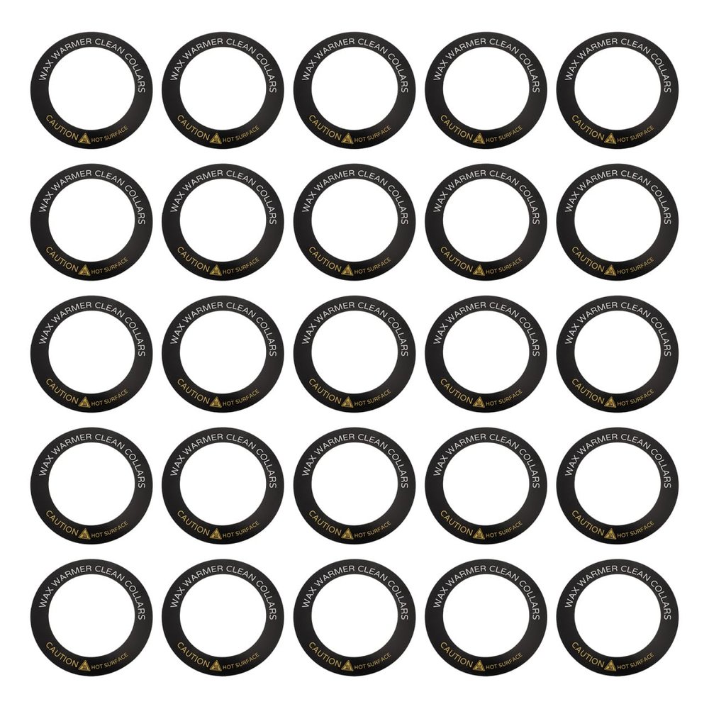 50pcs Wax Machine Ring Waxing Rings Wax Heater Warmer Collar Replacement Double Paper Hair Removal Clean Paper Lining