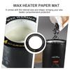 50pcs Wax Machine Ring Waxing Rings Wax Heater Warmer Collar Replacement Double Paper Hair Removal Clean Paper Lining view 2