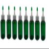 2 oz Green Boston Bottles - 8 Pack Natural Yorker Cap with green tip view 1