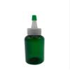 2 oz Green Boston Bottles - 8 Pack Natural Yorker Cap with green tip view 2