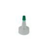 2 oz Green Boston Bottles - 8 Pack Natural Yorker Cap with green tip view 4