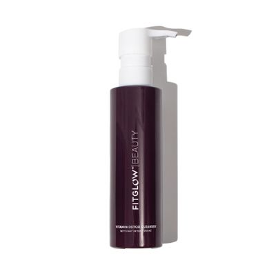FITGLOW Beauty Vitamin Detox Cleanser | Balancing Gel Face Wash with Vitamin C & Charcoal | Pore Purifying for Clear Smooth Skin | Antioxidant-Rich Makeup Remover | Detoxifying Facial Cleanser, 120ml