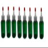 2 oz Green Boston Bottles - 8 Pack Natural Yorker Cap with red tip view 1