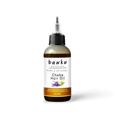 bawku naturals Chebe Hair Oil with Castor, Olive, Lavender and Chamomile - For Dry, Damaged Hair and Itchy Scalp