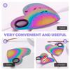 FOMIYES 1 Set Heart Shape Nail Makeup Palette Mixing Spatula Smooth Surface for Easy Cleaning view 4