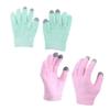 FOMIYES 2 Pairs Moisturizing Gloves for Boys and Girls Infused and Cracked Hands Relief Touch Screen Safe Gaming Gloves for Boys and Girls view 1
