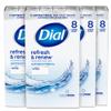 Dial Antibacterial Bar Soap, Refresh & Renew, White, 4 oz, 32 Bars view 1