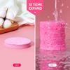 GAINWELL 50-Count Compressed Facial Sponges with Storage Container, for Facial Cleansing, Reusable Makeup Remover, Portable, Suitable for Travel, Pink view 4