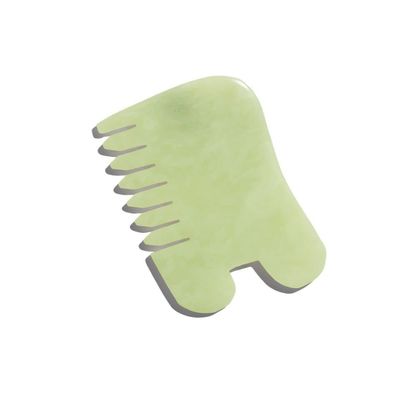 Earth Harbor Island Jade Gemstone Gua Sha + Massaging Comb