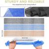 3 Pieces African Bath Sponge African Net Long Net Bath Sponge Exfoliating Shower Body Scrubber Back Scrubber Skin Smoother,Great for Daily Use (BlackBlueBrown) view 3