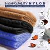 3 Pieces African Bath Sponge African Net Long Net Bath Sponge Exfoliating Shower Body Scrubber Back Scrubber Skin Smoother,Great for Daily Use (BlackBlueBrown) view 4