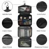 Vnurnrn Wisteria Purple Personalized Large Travel Toiletry Bag for women Makeup Organizer Bag with Hanging Hook Shower Bag for Traveling Electric Shaver Brush view 2