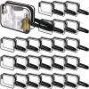 Silkfly Clear Toiletry Bag PVC Travel Cosmetic Bag with Handle Strap Makeup Pouch with Zipper Summer Vacation Salon Graduation Gift End of the Year Gifts(Black,24 Pack) view 1