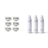 FLAMINGO Women's Razor 5-Blade Refills - Razors for Women - 6ct & Women's Foaming Shaving Gel with Aloe Vera, 6.7oz - 3ct view 1
