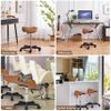 Topeakmart Saddle Stool - Adjustable Swivel Rolling Chair with Wheels & PU Leather for Spa Massage Salon Drafting Tattoo Medical Beauty Brown view 3