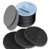 GAINWELL 50-Count Black Compressed Facial Sponges for Daily Facial Cleansing and Exfoliating, 100 Natural Cosmetic Spa Sponges for Makeup Remover, Reusable view 1