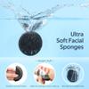GAINWELL 50-Count Black Compressed Facial Sponges for Daily Facial Cleansing and Exfoliating, 100 Natural Cosmetic Spa Sponges for Makeup Remover, Reusable view 2