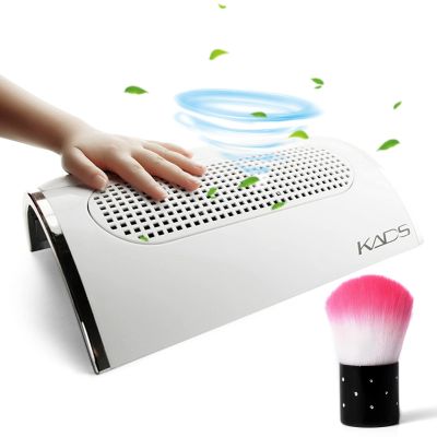 Rolabling Nail Dust Collector Suction Extractor Powerful Vacuum Dust Cleaner Collector +Nail Art Dust Remover Powder Brush