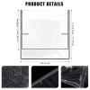 Hoolerry 4 Pcs Gray Edge Salon Chair Cover Clear Plastic Square Hairdressing Back Protectors for Fits Most Standard Back Reinforced Precision Stitched Covers to Prevent Damage Spa/Salon Chairs view 2