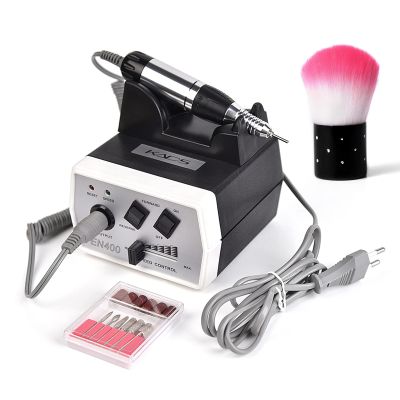 Rolabling Professional Nail Drill Machine+Nail Art Dust Remover Powder Brush