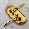 Tekson Facial Roller Massager, 3D Metal face Massage Tool for Eye Reduce Puffiness, Face Lift, Anti-Aging, Skin Tightening (Gold view 2