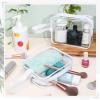 Silkfly Clear Toiletry Bag PVC Travel Cosmetic Bag with Handle Strap Makeup Pouch with Zipper Summer Vacation Salon Graduation Gift End of the Year Gifts(White,24 Pack) view 2