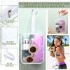 Silkfly Clear Toiletry Bag PVC Travel Cosmetic Bag with Handle Strap Makeup Pouch with Zipper Summer Vacation Salon Graduation Gift End of the Year Gifts(White,24 Pack) view 4