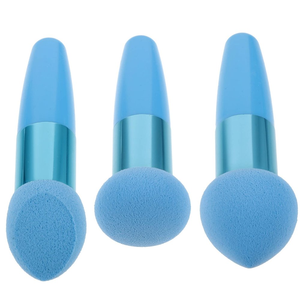 Beaupretty 3pcs Mini Makeup Sponges Beauty Pen for Blending Makeup Tool for Women Portable Beauty Supplies