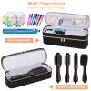 APOKE Double Layer Travel Case Compatible with Revlon One Step Hair Dryer Brush Original 1.0 & Plus 2.0, Portable Lightweight Carrying Case Storage Bag for All Brand Hot Tools Volumizer Hot Air Brush view 3