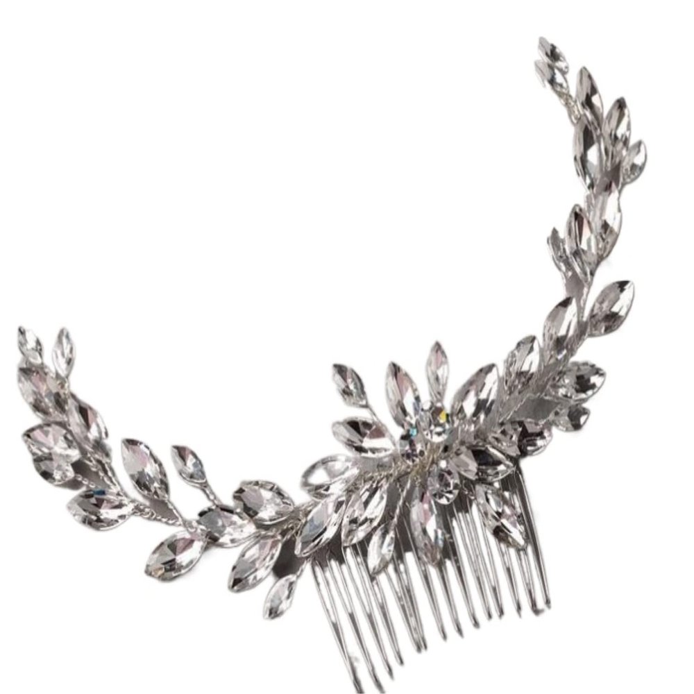 Wedding Hair Comb Hair Side Comb Hair Comb Clip Hair Side Comb Wedding Headband Bridal Hair Clip Comb Silver Rhinestone Hair Side Comb Hair Accessories Bridal Hair Comb Pins Side Comb