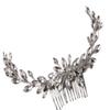 Wedding Hair Comb Hair Side Comb Hair Comb Clip Hair Side Comb Wedding Headband Bridal Hair Clip Comb Silver Rhinestone Hair Side Comb Hair Accessories Bridal Hair Comb Pins Side Comb view 1