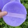 Jepeux 2 PCS large Powder puff, 5 inch cotton super soft Powder puff, washable, loose powder puff, baby powder, body puff round (Purple) view 3