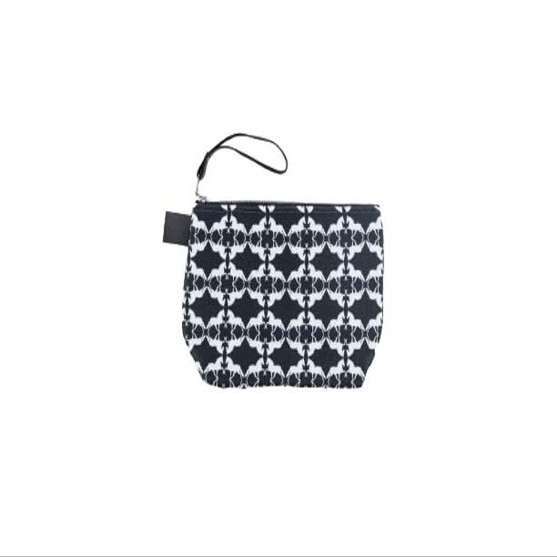 Forza Cavallo Deluxe 12" Canvas Makeup and Toiletry Bag (Black, Mirror Horse)