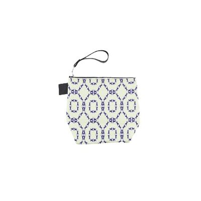 Forza Cavallo Deluxe 10" Canvas Makeup and Toiletry Bag (Ivory, Classic Horse)