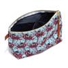 Forza Cavallo Deluxe 10" Canvas Makeup and Toiletry Bag (Ivory, Classic Horse) view 4