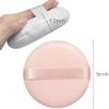 Jepeux 2 PCS large Powder puff, 5 inch cotton super soft Powder puff, washable, loose powder puff, baby powder, body puff round (Beige) view 2