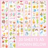120 PCS Glitter Summer Temporary Tattoos - Hawaiian Luau Party Favors, Adults Bulk Fun Pool Party Supplies and Tropical Beach Theme Waterproof Decorations view 2