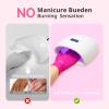 AIRSEE UV Gloves for Nail Lamp,Professional UPF50+ UV Protection Gloves for Manicures Nail Art,Fingerless Gloves That Shield Skin from The Sun and Nail Lamp(Rose Red) view 3