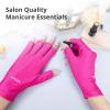 AIRSEE UV Gloves for Nail Lamp,Professional UPF50+ UV Protection Gloves for Manicures Nail Art,Fingerless Gloves That Shield Skin from The Sun and Nail Lamp(Rose Red) view 4