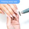 Rolybag Sanding Paper Discs with Metal Nail Drill Bit Foot Sandpaper Discs 25mm Foot File Sandpaper Discs for Manicure Pedicure,#80#150#240 Fine Boxed view 4