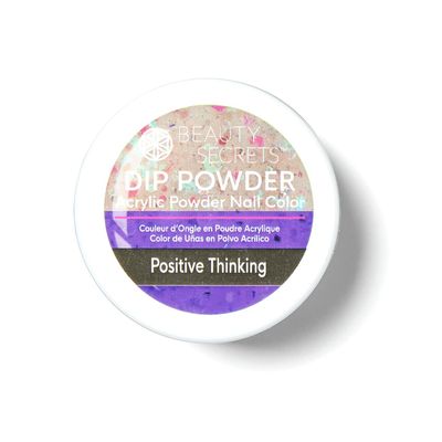 Beauty Secrets Positive Thinking Glow In The Dark Dip Powder, Dip Nails, Long Lasting, DIY Dipping Powder, Soaks Off, .5 Ounce