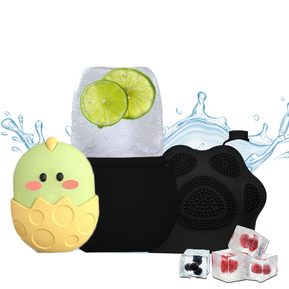 Ice Face Roller Massager Enhance the Glow, Ice Roller for Eyes and Neck Naturally Conditioning and Skin Care, Reusable Massage Silicone Ice Mold