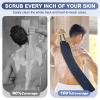 Exfoliating Back Scrubber with Handles, 38.5 Inch Double-Sided Back Exfoliator Body Scrub Towel, Exfoliating Washcloth Bath Tool for Use in Shower, Back Washer to Deep Clean Your Skin for Men & Women view 2