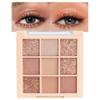 9Colors Champagne Rose Gold Eye Shadow Palette Makeup,Shimmer Pink Eyeshadow Palette Nude Glitter Sparkly Eye Shadows Long Lasting Waterproof Blendable Naturing-Looking view 1