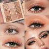 9Colors Champagne Rose Gold Eye Shadow Palette Makeup,Shimmer Pink Eyeshadow Palette Nude Glitter Sparkly Eye Shadows Long Lasting Waterproof Blendable Naturing-Looking view 2
