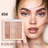9Colors Champagne Rose Gold Eye Shadow Palette Makeup,Shimmer Pink Eyeshadow Palette Nude Glitter Sparkly Eye Shadows Long Lasting Waterproof Blendable Naturing-Looking view 3