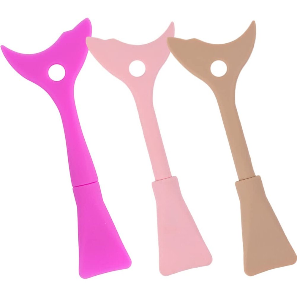3pcs Silicone Eyelash Guard Mascara Shield Tool Eyeshadow Applicator Lash Shield for Makeup Artists Beginners
